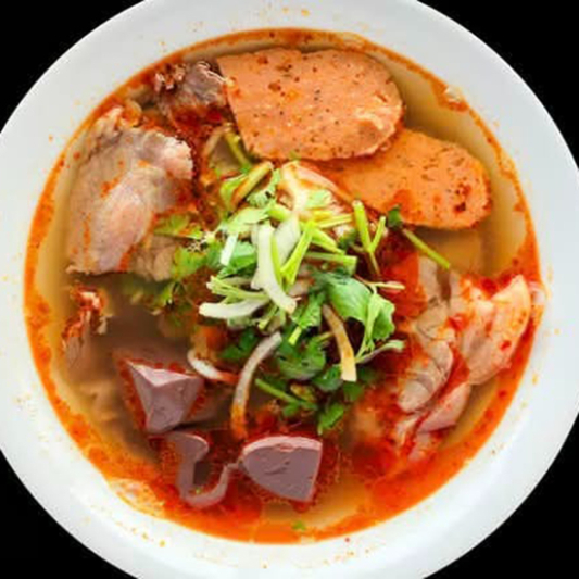 427. Hue-Style Spicy Beef and Pork Vermicelli Soup - Bun Bo Hue