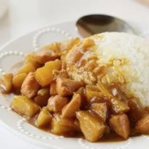 Curry Chicken Rice + Random Drink / 咖喱鸡肉饭 + 随机饮品
