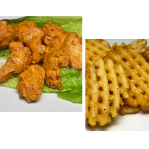 Fried Chicken Set (10 pcs )+ Fries + Random Drink / 有骨炸鸡 (10pcs) + 薯条 + 饮品随机