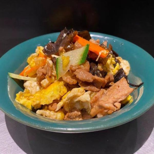 Moo Shu Pork Rice Bowl Set Meal / 木须肉盖饭套餐