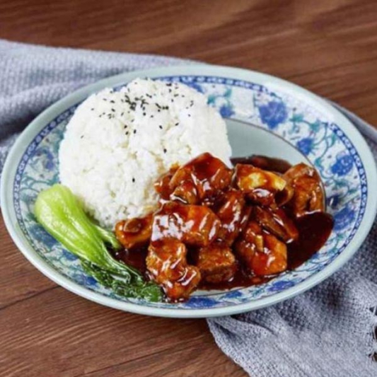 Sweet and Sour Spare Ribs + Spicy Shredded Potatoes with Rice / 糖醋排骨 + 酸辣土豆丝配米饭