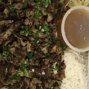 7. Vermicelli with Beef - Bun Thit Nuong Bo