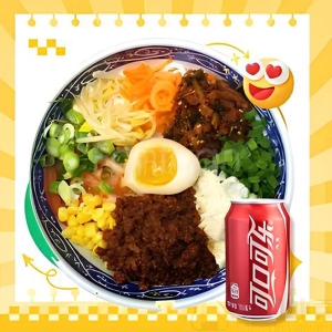 Mixed Sauce Rice Noodles + Soda
