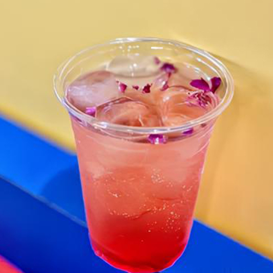 Rose Syrup with Carbonated Water