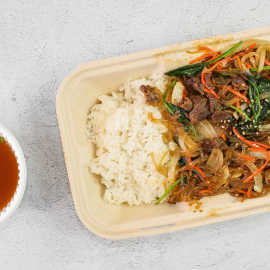 Japchae with Rice