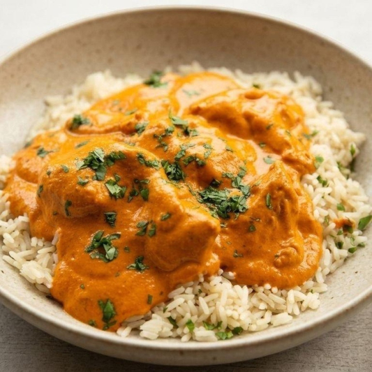 Butter Chicken Rice Bowl