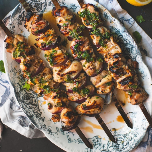 Herbs & Garlic Chicken Skewers