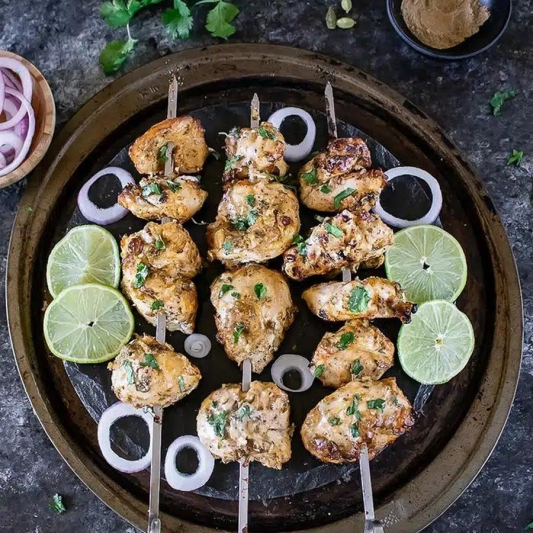 Malai Chicken Skewers