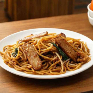 K07. Black Pepper Beef Spaghetti 黑椒牛肉意粉