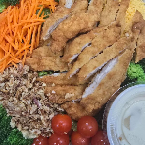 Crispy Chicken Breast Salad