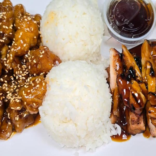 Chicken Teriyaki and Sesame Chicken 