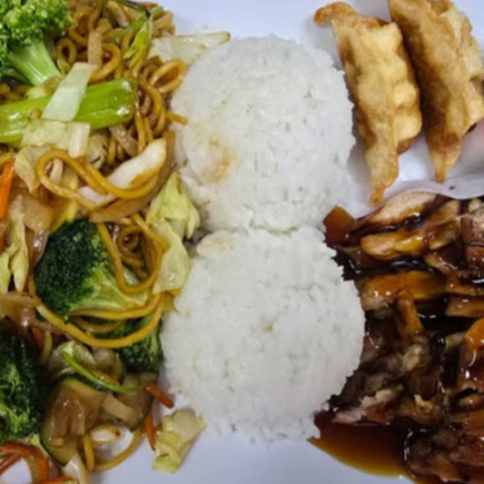 Chicken Teriyaki and Yakisoba