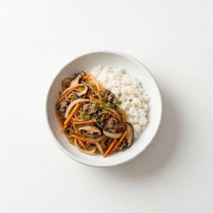 6. Japchae with Rice