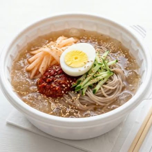 1. Mul-Naengmyeon (Cold Noodle Soup)