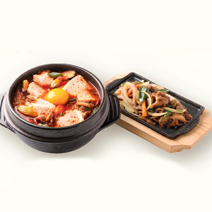 Soft Tofu Stew + Beef Bulgogi 순두부 + 소불고기
