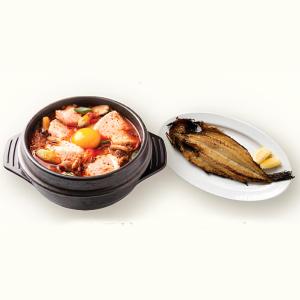 Soft Tofu Stew + Grilled Atka Mackerel 순두부 + 이면수구이