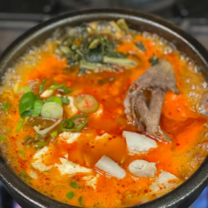 3. Beef Intestines Tofu Soup 곱창 순두부