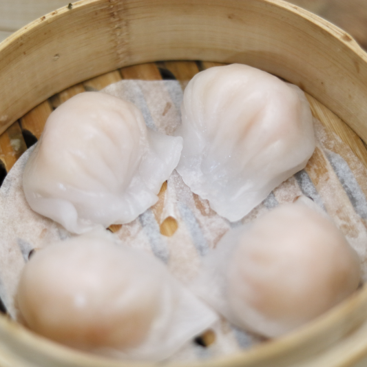 508. Steamed Shrimp Dumpling (4 pcs) ⽔晶虾饺