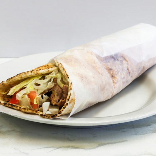 Donair Sandwich with Pita Bread