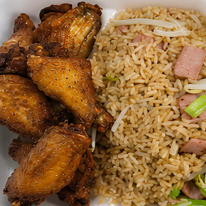 Сhicken Wings (5 pcs) + Ham Fried Rice