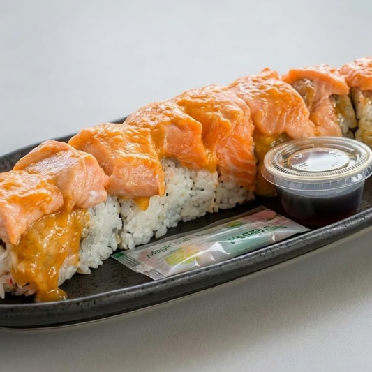 125. Baked Salmon Roll