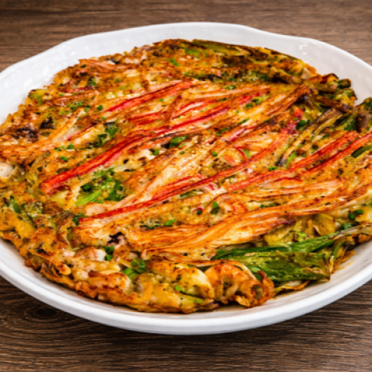 1. Seafood Pancake / 해물파전