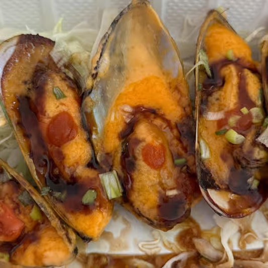 Baked Mussels (5 pcs)
