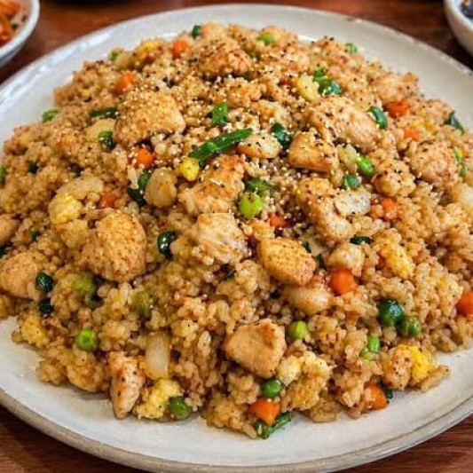 78. Stir-Fried Rice with Chicken and Vegetables