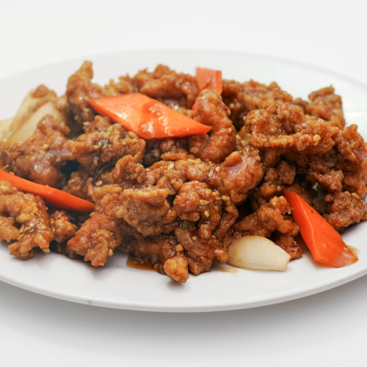 74. Pork Chops with Black Peppery Sauce