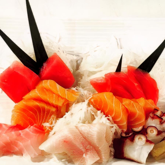 1. Small Sashimi Plate (12 pcs)
