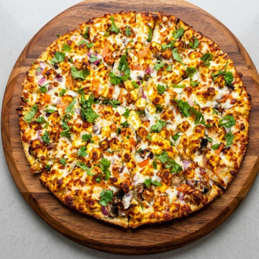 2. Achari Paneer Pizza