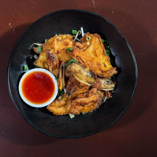 Crispy Mussel Pancake