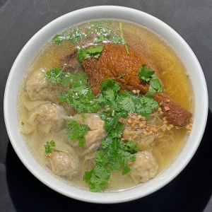 Wonton Tangerine Peel Duck Leg Noodle Soup 陳皮鴨腿雲吞湯