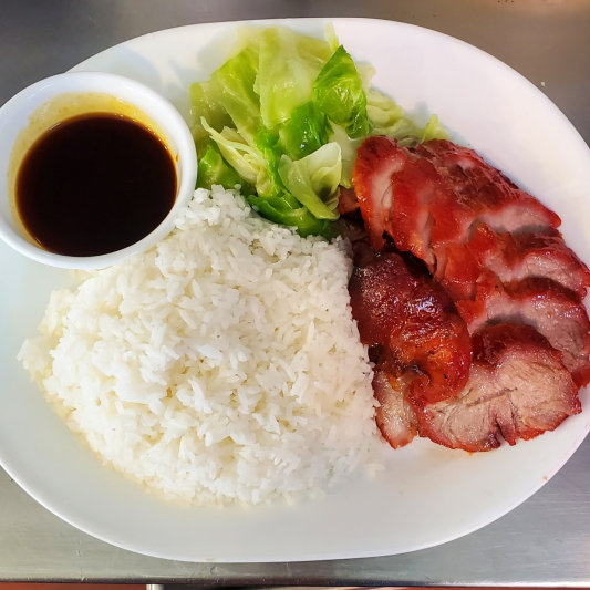 BBQ Pork over Rice (Cha Siu) 蜜味叉燒飯