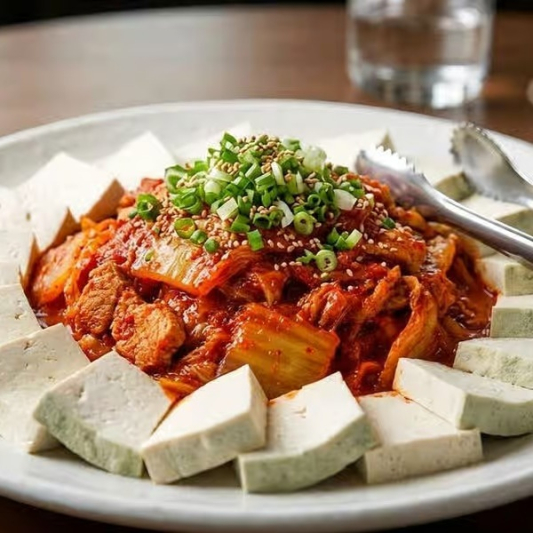 Stir-Fried Kimchi with Tofu & Pork / 두부김치 제육볶음