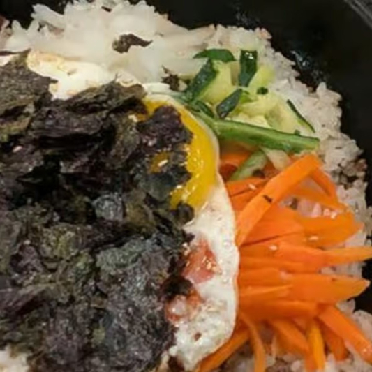 Bibimbap in Hot Pot with LA Beef Short Rib / 돌솥비빔밥 + LA 갈비