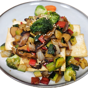 Pan-Fried Tofu & Vegetables