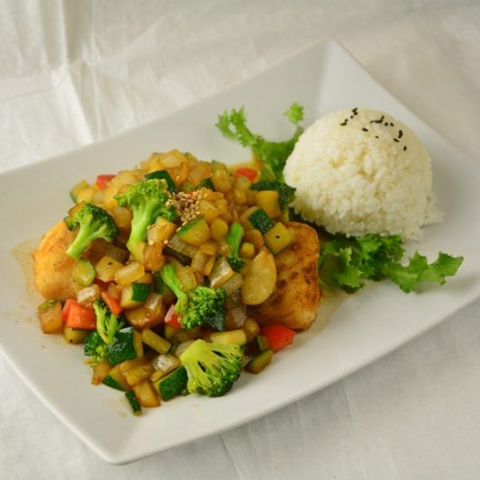 Fillet Cod & Stir-Fried Vegetables