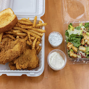 Chicken Fingers, Fries & Salad Combo