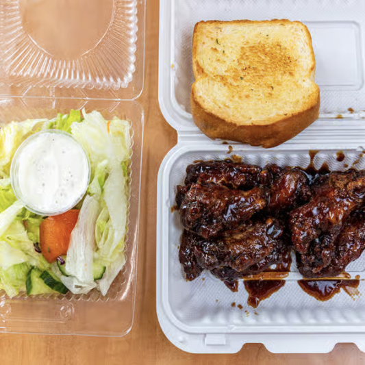 Chicken Wings & Salad Combo