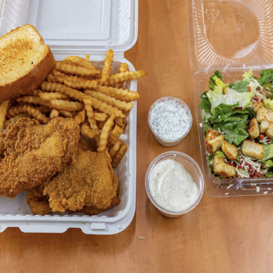 Chicken Fingers, Fries & Salad Combo
