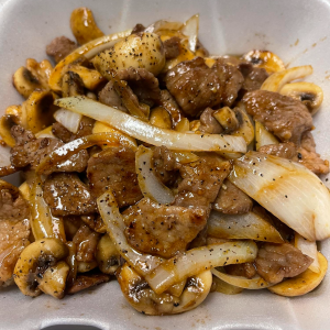 Meat with Mushrooms