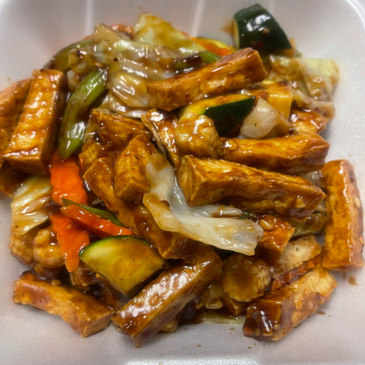 Garlic and Vegetable Tofu