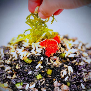 Squid Ink Fried Rice