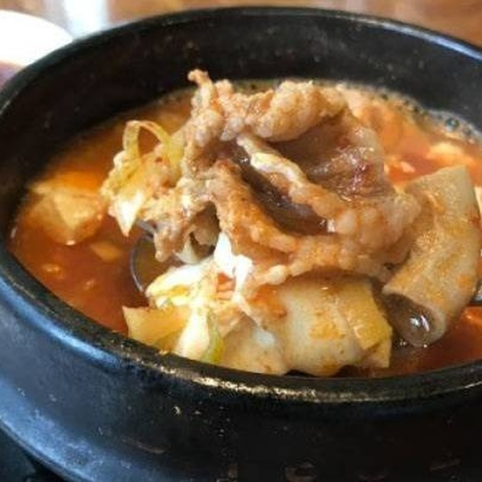 Beef Intestine Tofu Soup (곱창)