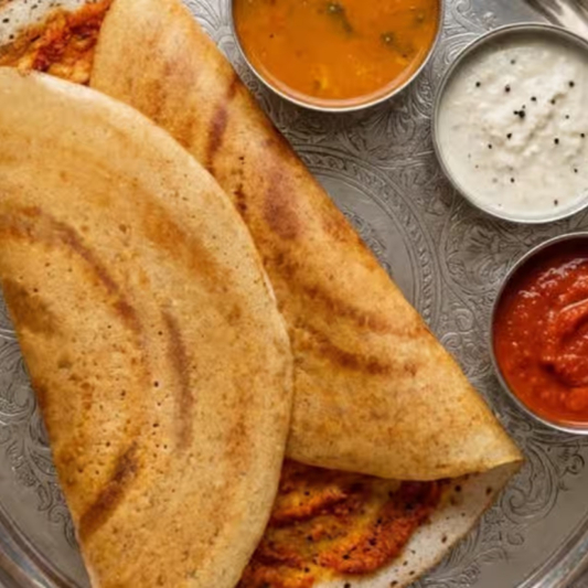 Onion Rava Masala Dosa