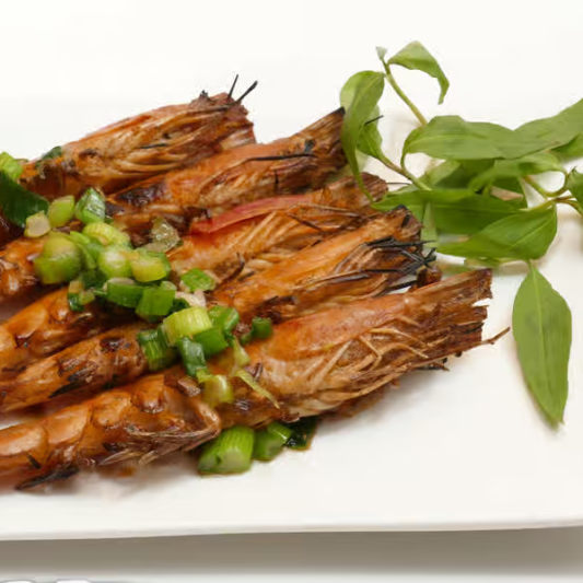 A10. T&ocirc;m Nướng S&aacute; Tế (5 pcs)