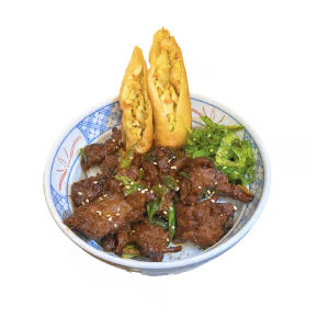 Pulled Mushroom & Spring Roll Don