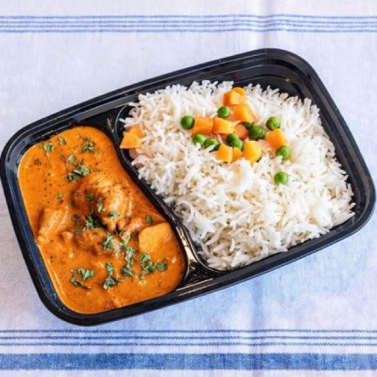 Butter Chicken with Rice & Vegetables
