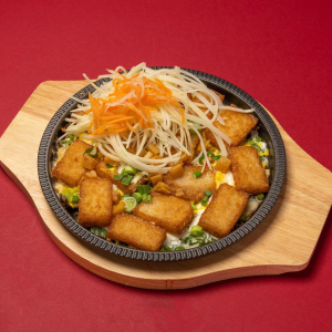 Fried Rice Cake with Eggs